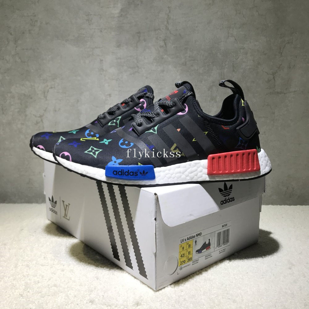 LVS x Real Boost Adidas NMD R1 Black Red Blue
